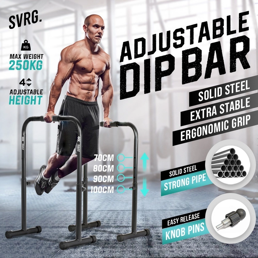 Adjustable Dip Bar Calisthenic Dipping Crossfit Dips