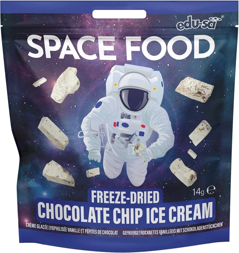 Space Food Freeze-Dried (Vanilla Chocolate Chip Ice Cream)