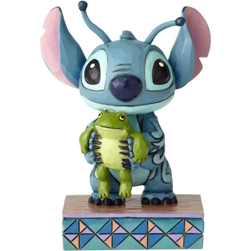 Figurine - Disney - Stich et Grenouille - Collection Disney Tradition - Violet