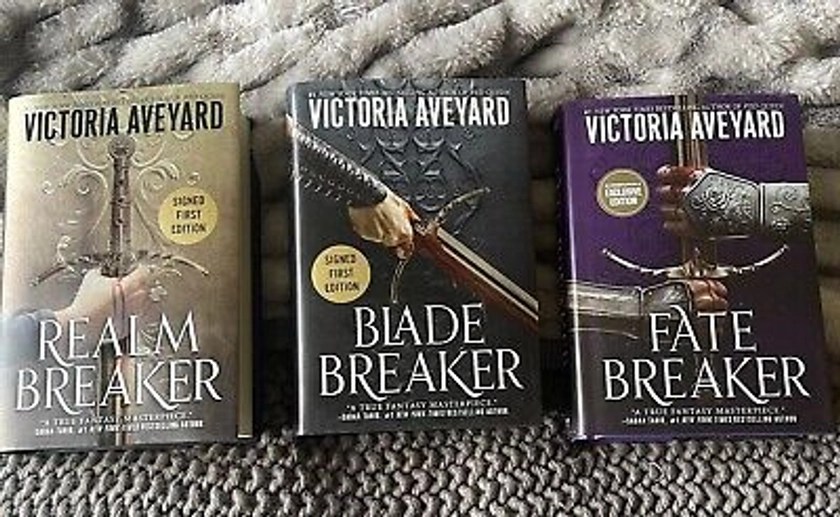 Victoria Aveyard Realm Breaker Triology Signed Special | eBay