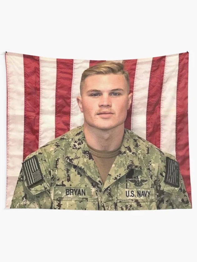 Zach Bryan Flag Wall Tapestry, Zach Bryan Military Wall Hanging Gifts Home Decor