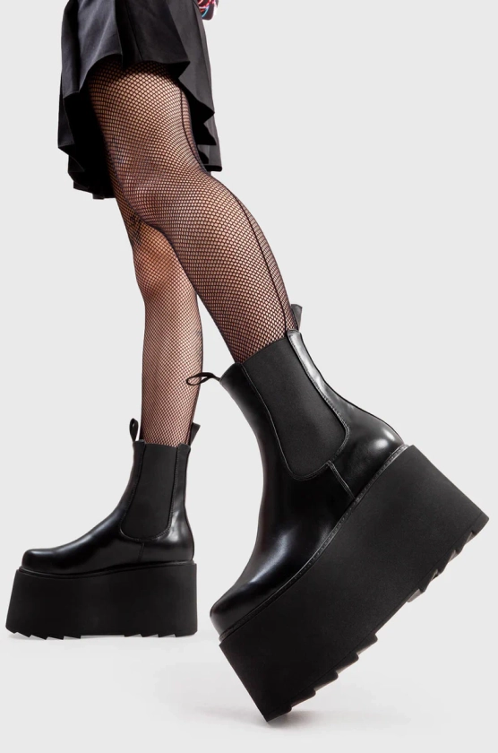 Time Waster Chunky Platform Ankle Boots