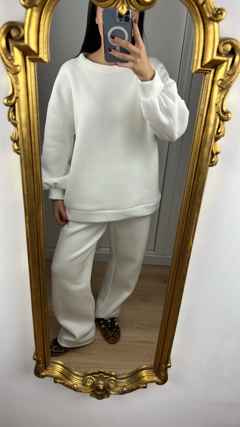 Ensemble jogging blanc "Luna"