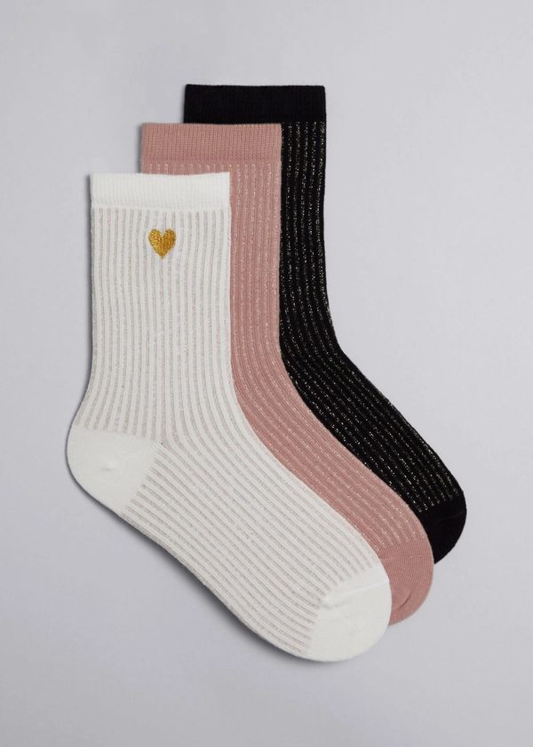 3-Pack Heart Socks Gift Set