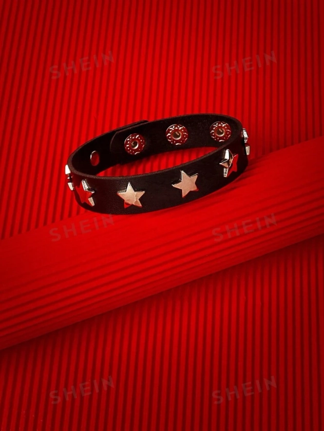 ROMWE Grunge Punk Pulsera con diseño de estrella