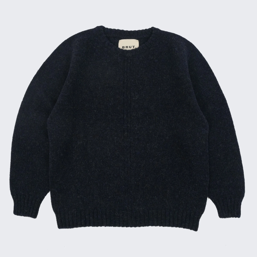 THE SHETLAND SWEATER - NAVY | BRUT Vintage Shop | Worldwide shipping