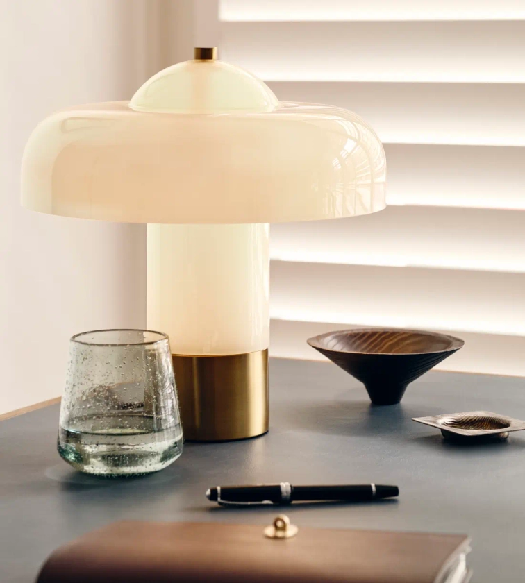 Giovanni Table Lamp, Cream - Soho Home