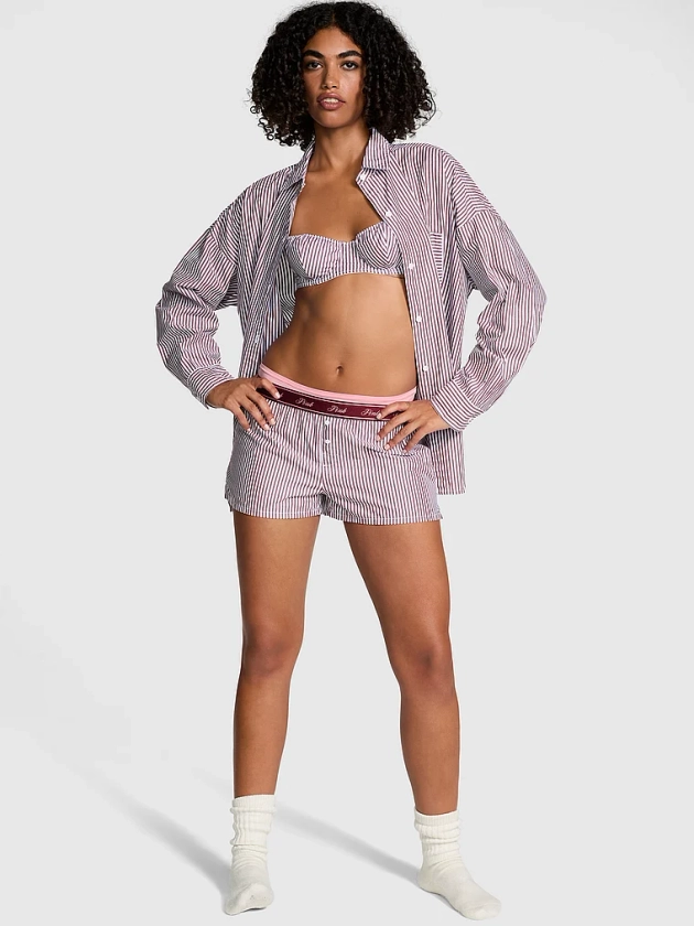 Buy TENCEL™ Boxy Pajama Shorts - Order Pajama Bottoms online 5000006993 - PINK