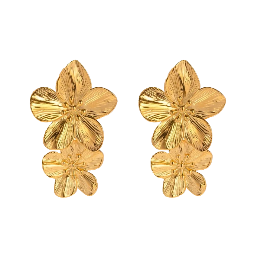 Double Flower Earrings