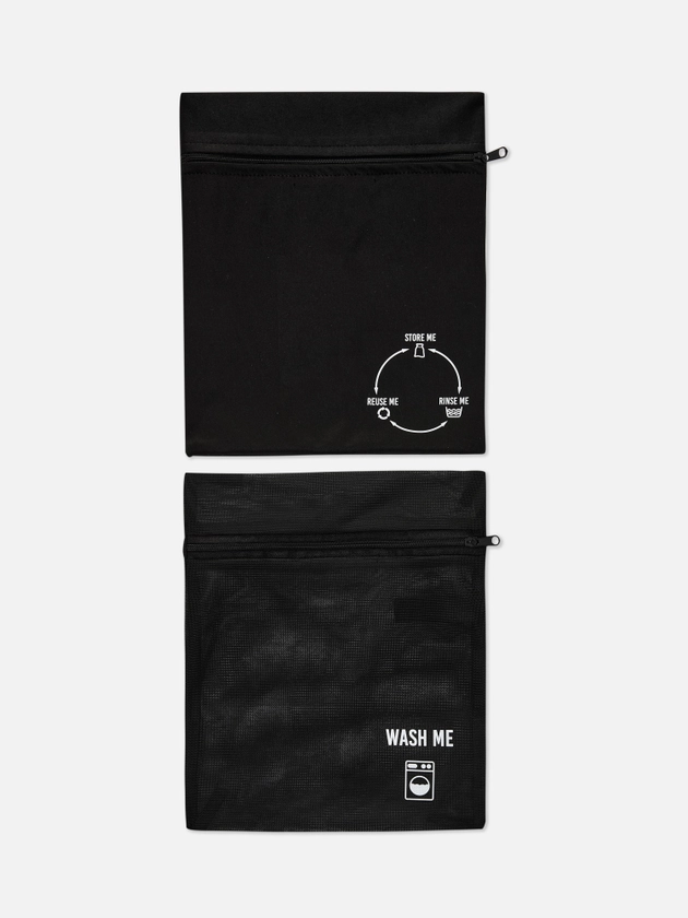 2pk Period Brief Wash Bags