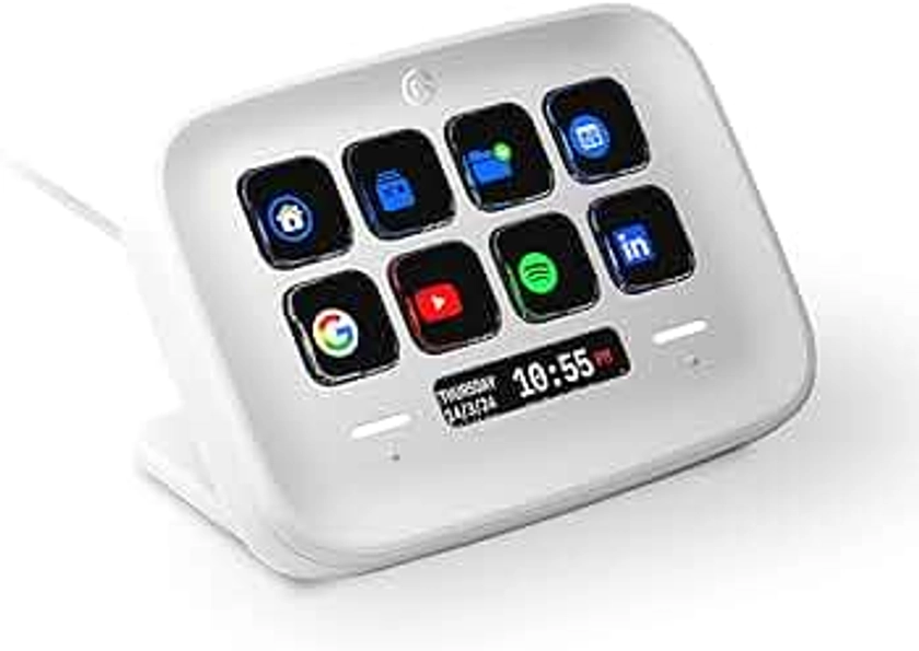 Elgato Stream Deck Neo – 8 Customizable Keys, 2 Touch Points, Speed Through Tasks & Workflows - Control Word, Excel, PowerPoint, Teams, Zoom, Spotify and more, Drag-’n-Drop Setup - Works with Mac & PC