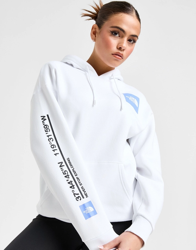 White The North Face Mountain Photo Graphic Hoodie | JD Sports UK 