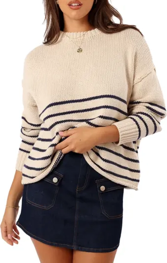 Petal & Pup Tenzie Stripe Crewneck Sweater | Nordstrom