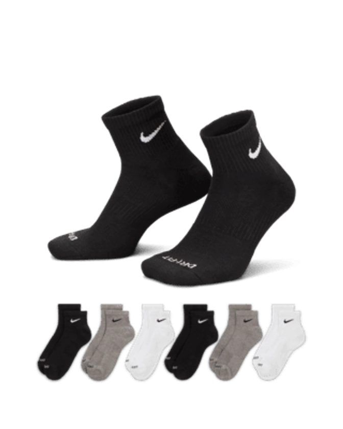 Nike Everyday Plus Cushioned Training Ankle Socks (6 Pairs)