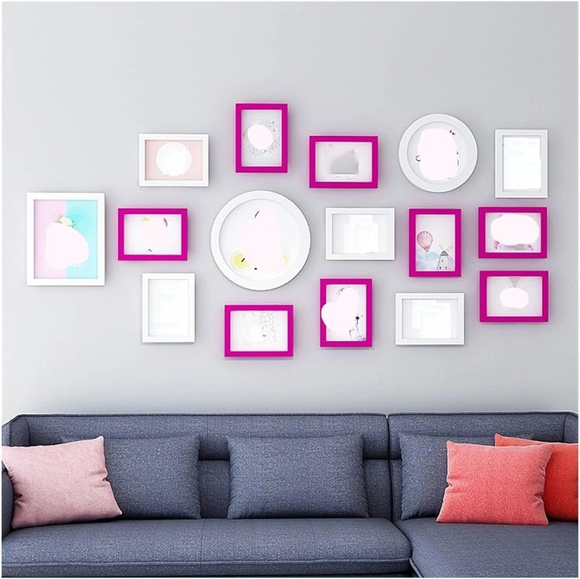 TKFDC Photo Frame Creative Wall Hanging Combination Nordic Style Photo Wall Photo Frame Wall 5 7 10 Inch Picture Frame