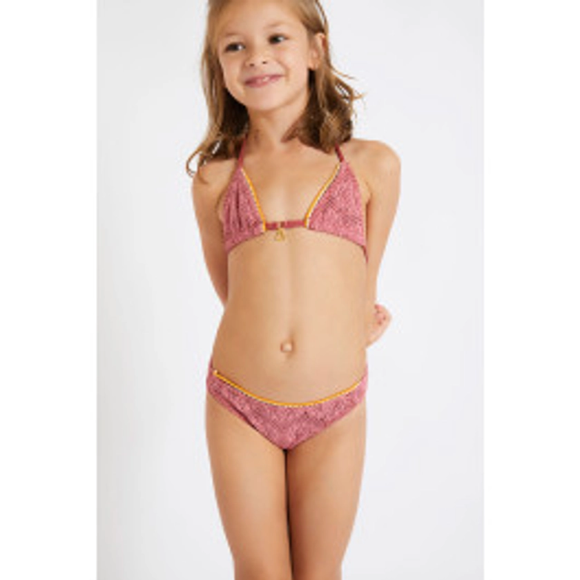 Maillot de bain enfant 2 pièces rose MILOW CROCHET