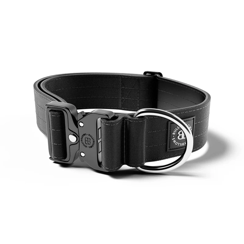 5cm Combat® Collar | Rated Clip - NO HANDLE - Black v2.0 – BullyBillows