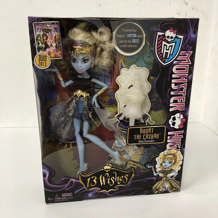 Monster High 13 Wishes Abbey Bominable Haunt the Casbah Doll New Minor Box Wear