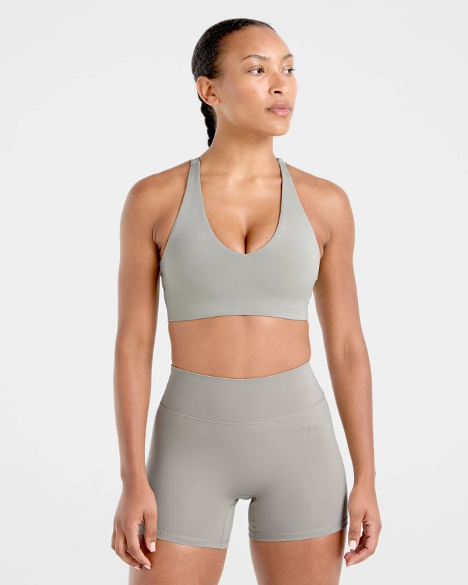 Staple Sports Bra - Washed Olive