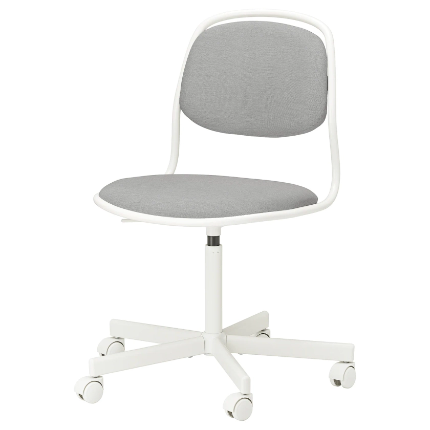 ÖRFJÄLL swivel chair, white/Vissle light grey - IKEA
