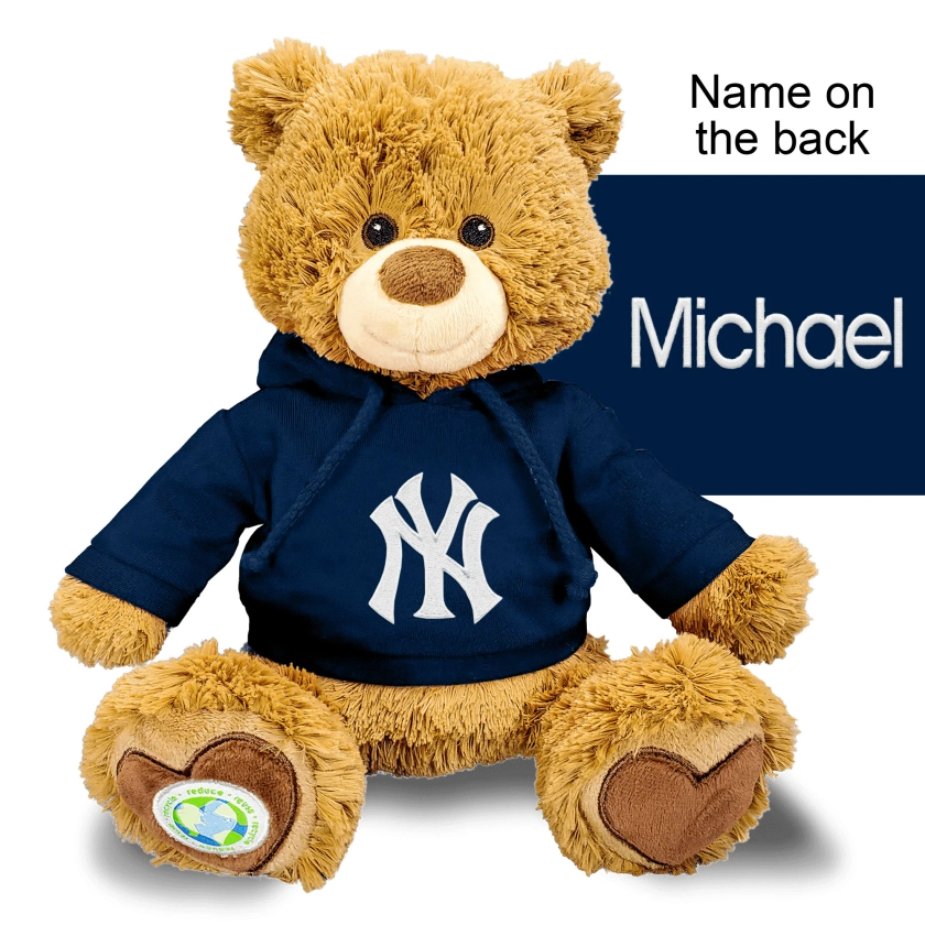 New York Yankees Personalized Plush Polly Bear - Navy