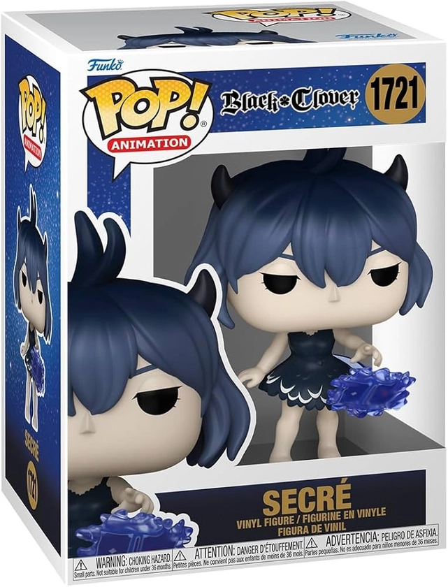 Funko Pop! Animation: Black Clover - Secre - Secré - 1 Chance sur 6 D'avoir Une Variante Rare Chase - Figurine en Vinyle à Collectionner - Idée de Cadeau - Produits Officiels - Anime Fans