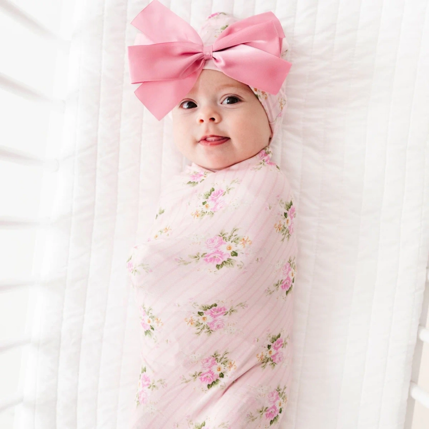 Blooming Bouquet Swaddle Beanie Set
