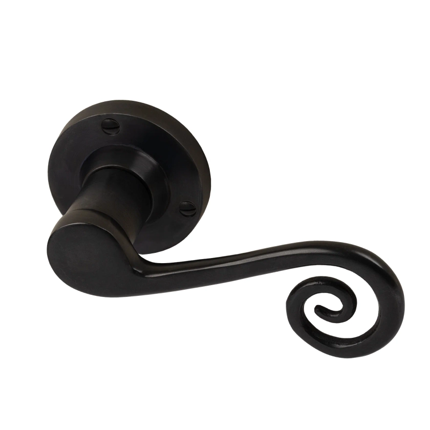 Round Rose Monkey Tail Handles - Oil Rubbed Bronze