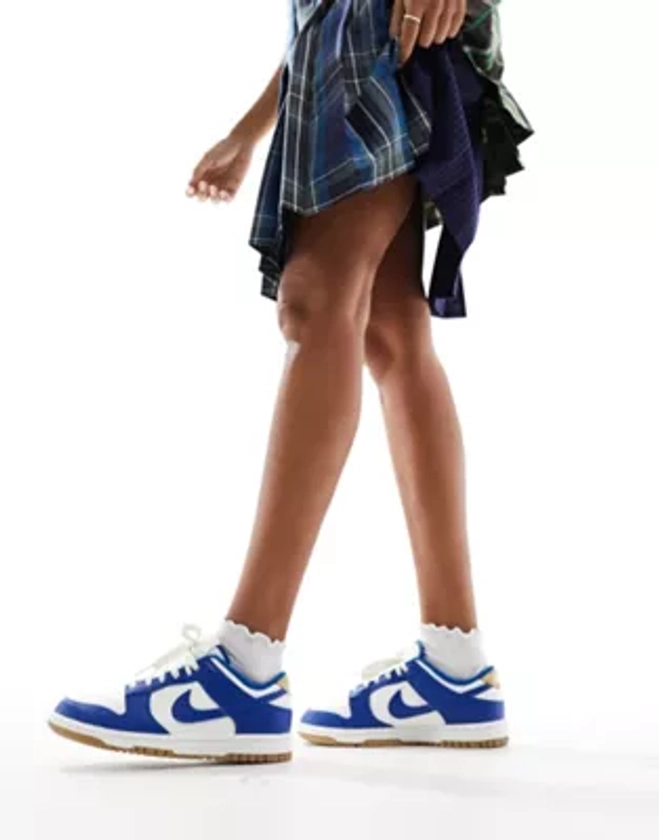 Nike - Dunk - Baskets avec semelle en caoutchouc - Bleu et blanc | ASOS