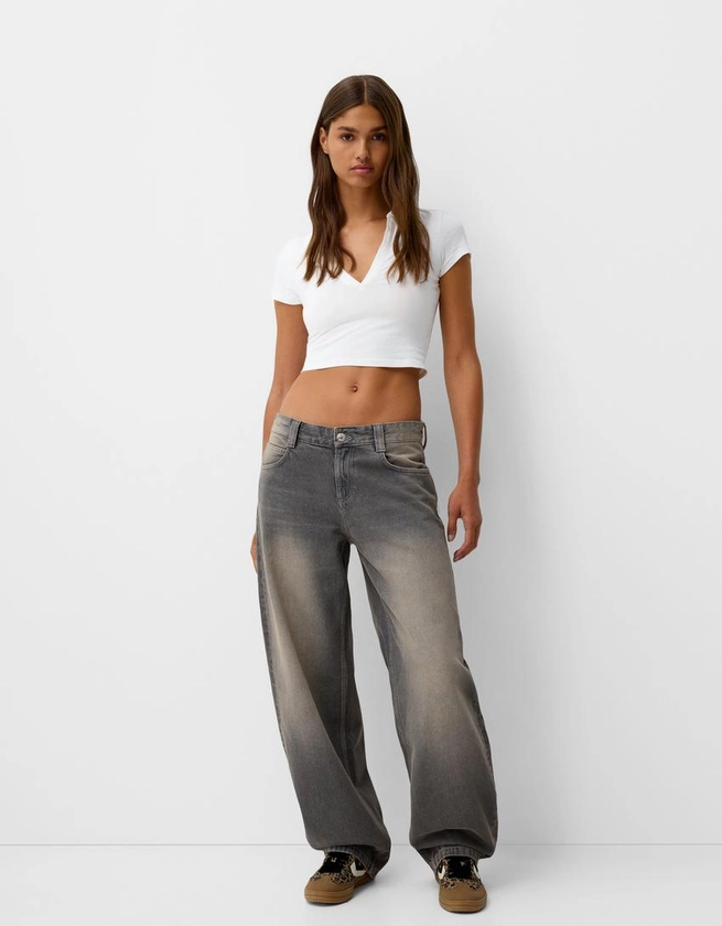 Balloon fit baggy jeans - Baggy - BSK Teen