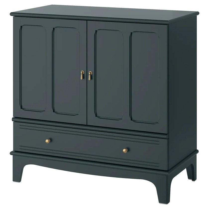 LOMMARP Cabinet - dark blue-green 102x101 cm
