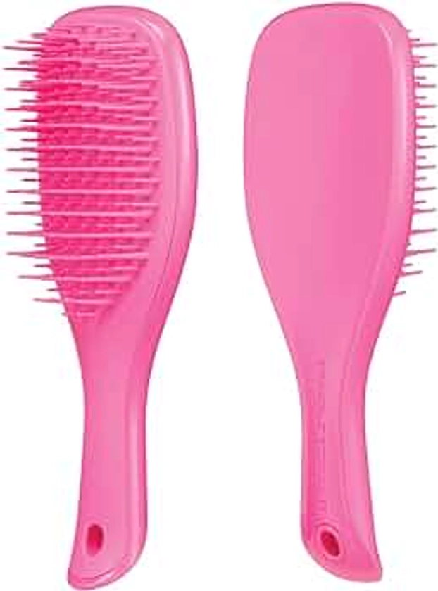 Tangle Teezer The Mini Ultimate Detangling Brush, Dry and Wet Hair Brush Detangler for Traveling and Small Hands, Pink Sherbert
