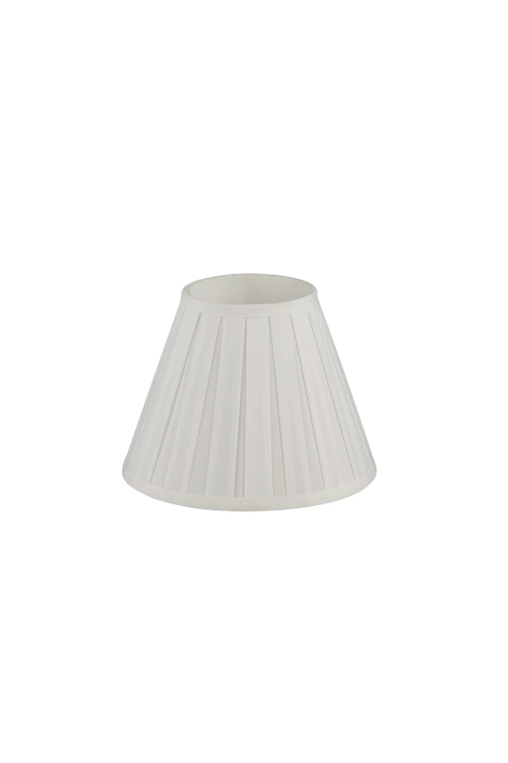 19cm H x 25cm W Polyester Empire Lamp Shade ( Clip On ) in White