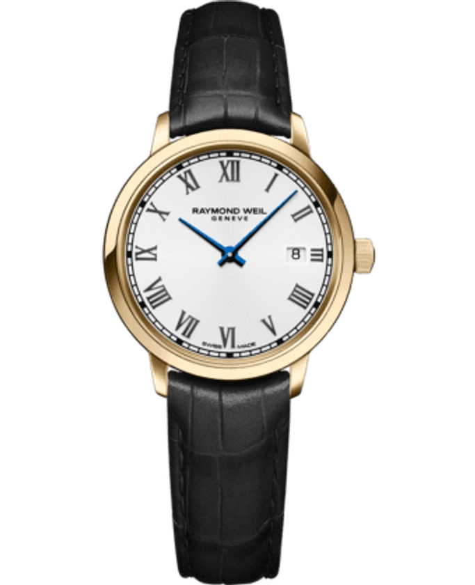 Ladies 76 Diamonds Rose Gold Satin Strap - Toccata | RAYMOND WEIL