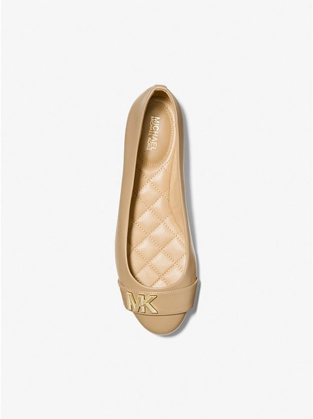 MICHAEL KORS Jilly Leather Ballet Flat