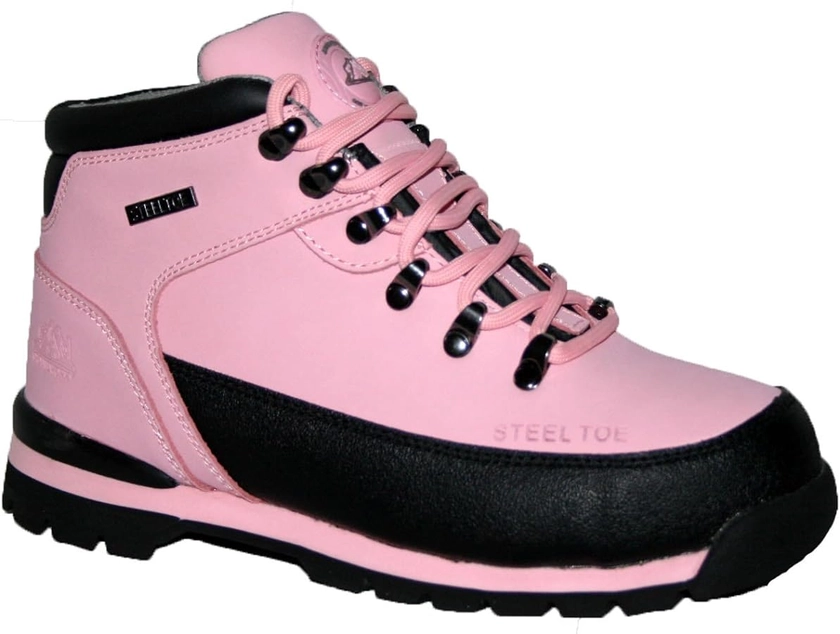 Ladies, Womens, Groundwork Steel Toe-cap Lace-up Safety Work Boots Sizes 3-8