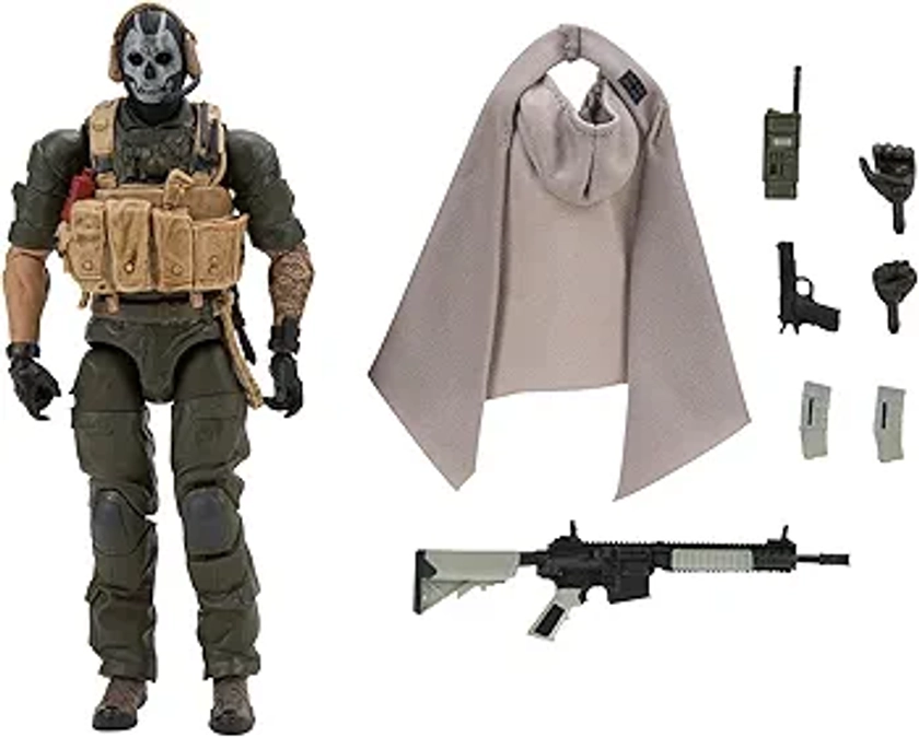 Call of Duty "Ghost (Jawbone) - 6.5-inch Articulated Figure with Swappable Hands and Weapon Accessories