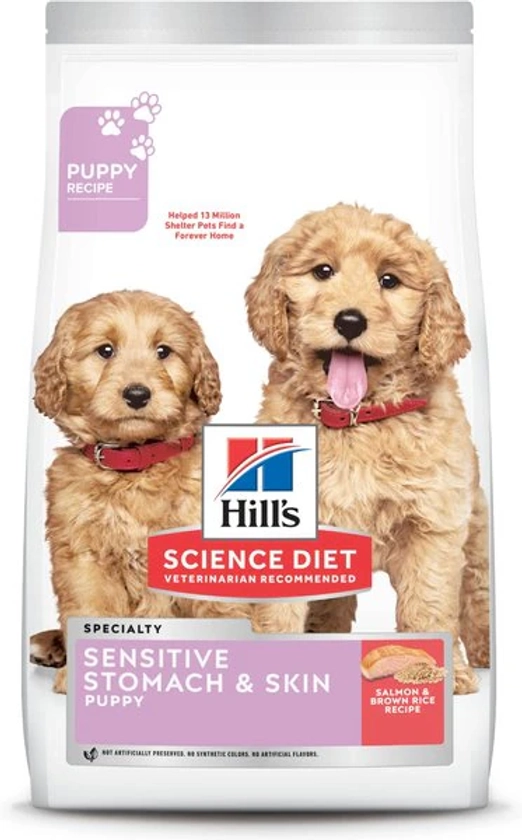 Hill's Science Diet Puppy Sensitive Stomach & Skin Salmon & Brown Rice Recipe Dry Dog Food