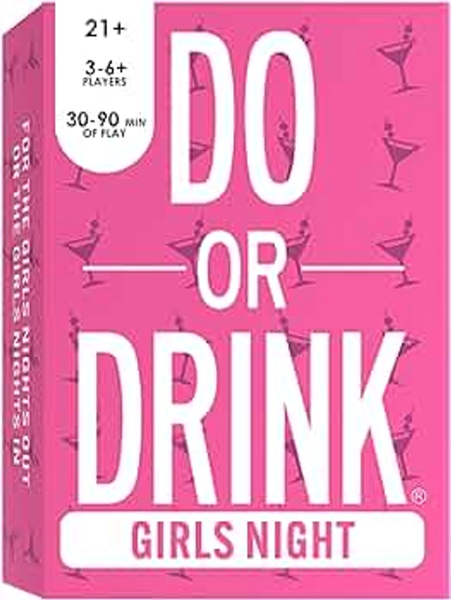 Do or Drink Girls Night - Bachelorette Party and Drinking Games with 250 Cards - Hilarious Challenges for Girls Weekend, 21st Birthdays, Bridal Showers - Great Party Starter for Game Night