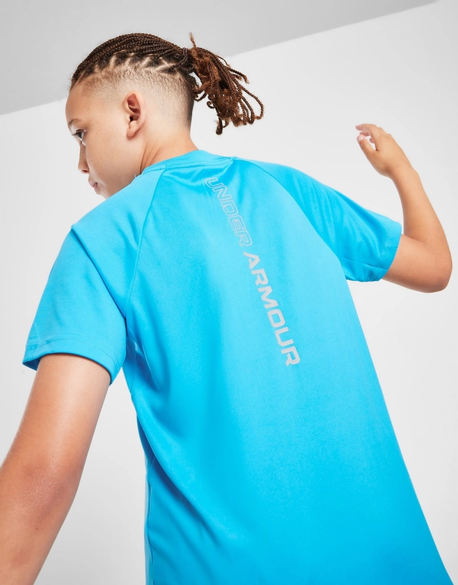 Blue Under Armour UA Tech Reflective T-Shirt Junior | JD Sports UK 