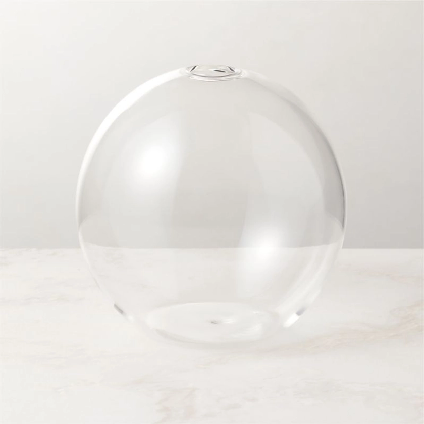 Everlasting Modern Neva Round Glass Taper Candle Holder + Reviews | CB2