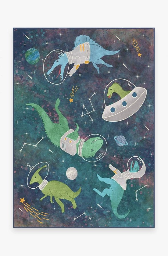 Dinosaurs in Space Tufted Rug | Ruggable