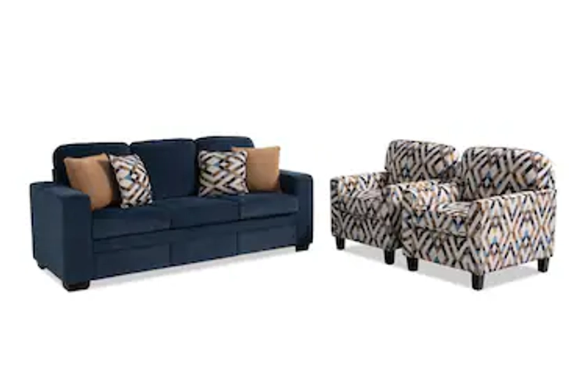 Homeworks Sofa & 2 Accent Chairs | Bob's Discount Furniture & Mattress Store