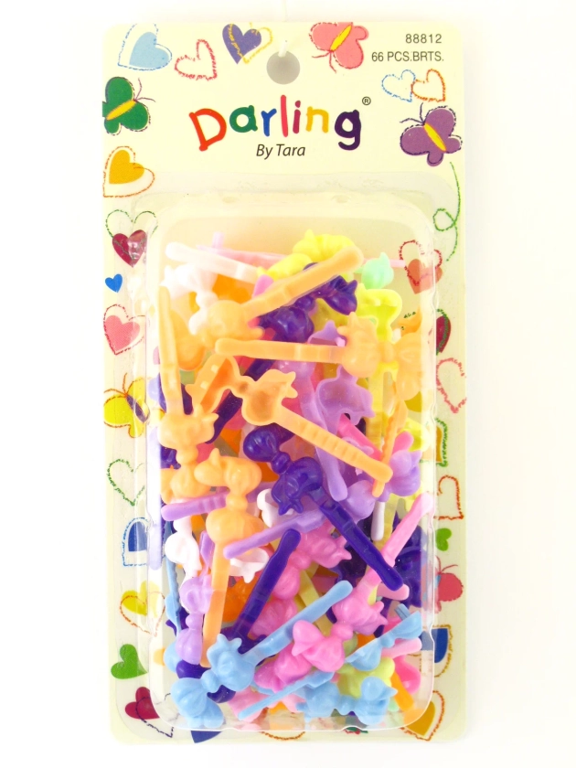 Darling by Tara Self Hinge Baby Bow Hair Barrettes - 66 Pcs.