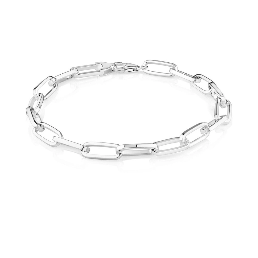 19cm (7.5") Paperclip Bracelet in Sterling Silver