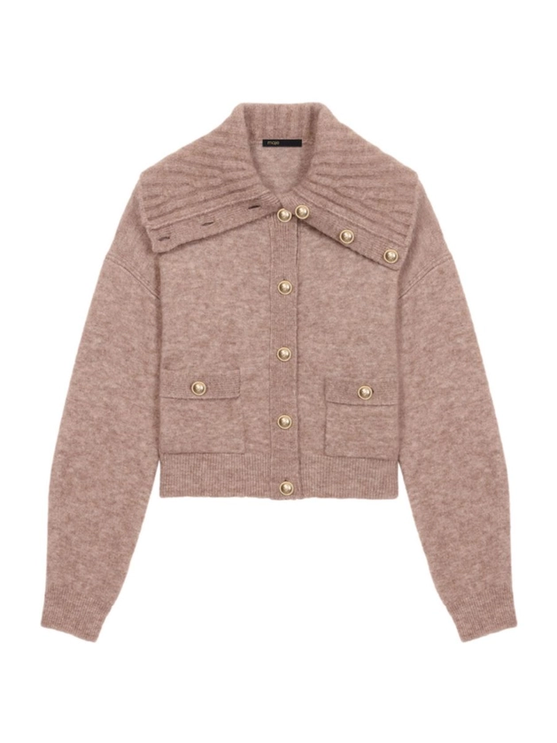 Shop Maje Wool-Blend Cardigan | Saks Fifth Avenue