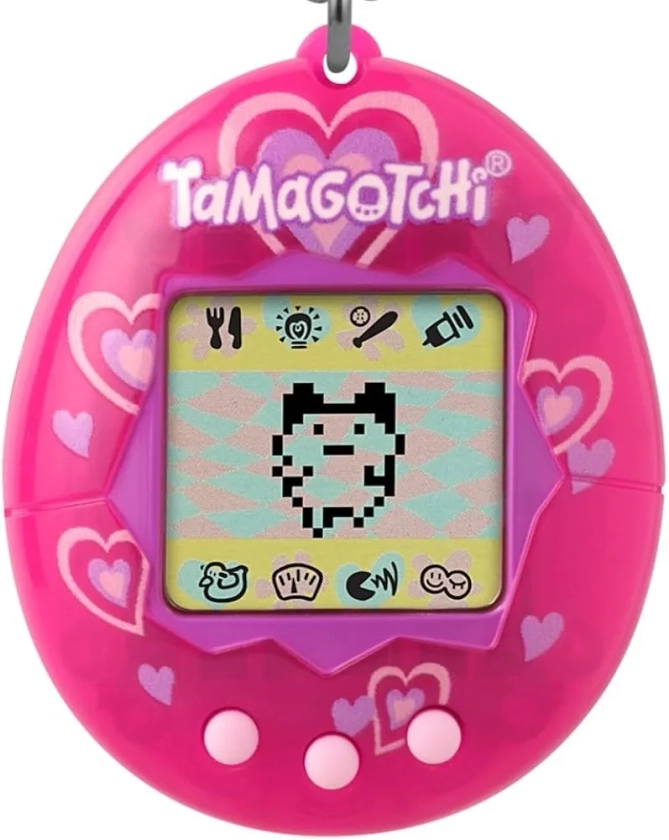 Bandai - Tamagotchi - Tamagotchi Original - Lots of Love - Animal électronique virtuel avec écran Couleur, 3 Boutons et Jeux - Jouet Animal interactif en Français - Jouet Enfant 8 Ans et + - 42975