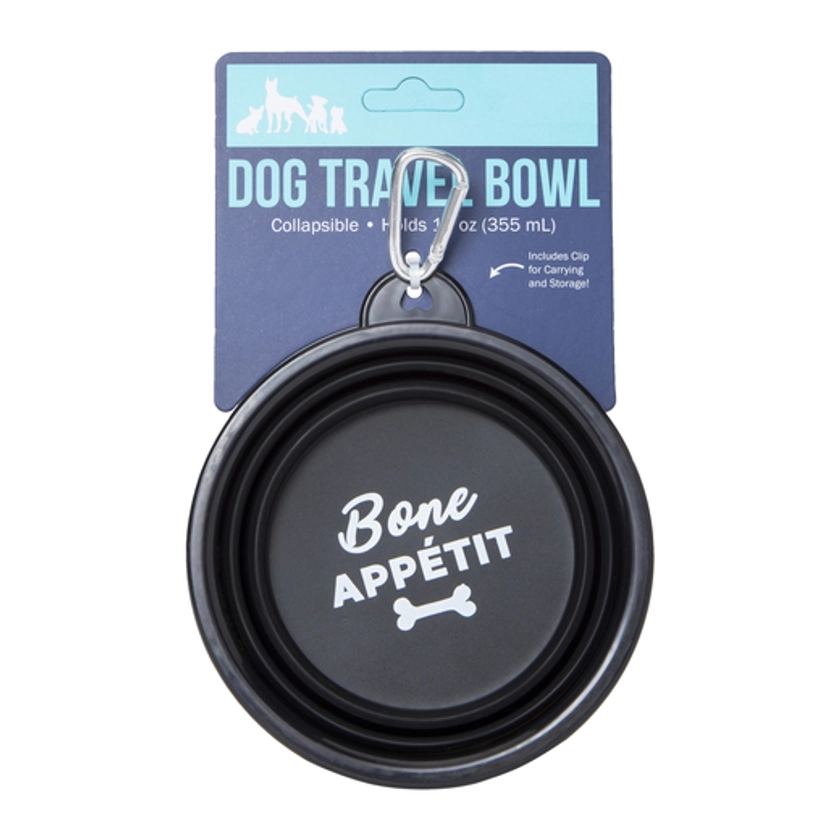 collapsible travel dog bowl 12oz - bone appetit