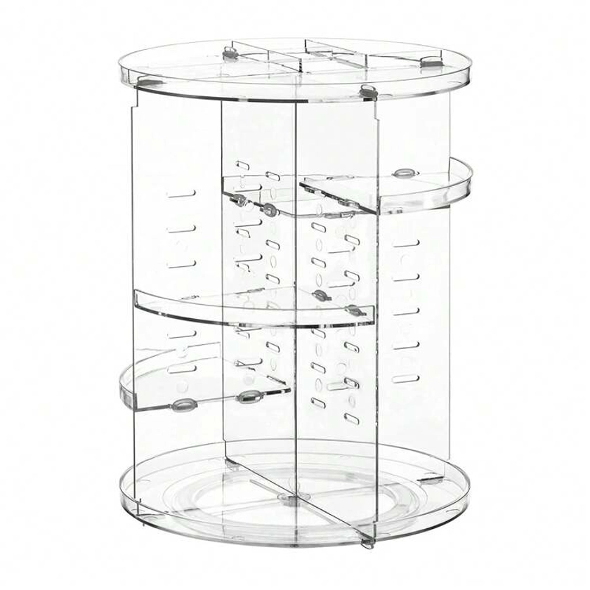 360 Rotating Makeup Organizer Vanity Dresser Spinning Cosmetic Storage Display Case | SHEIN UK