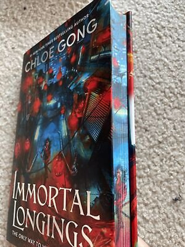 Immortal Longings Chloe Gong Hardcover Fairyloot Sprayed Edges Signed 9781668000229 | eBay